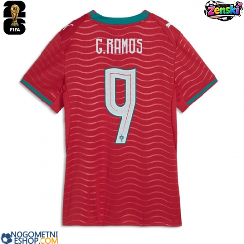 Ženski Nogometni dresi Portugalska Goncalo Ramos #9 Domači SP 2026 Kratek Rokav